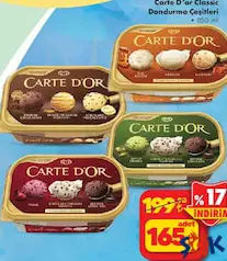 CARTE D'OR CLASSİC DONDURMA ÇEŞİTLERİ 850 ML